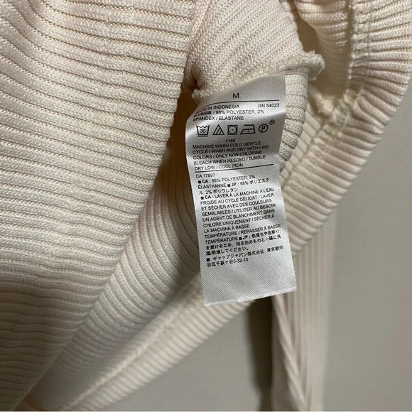 Banana Republic Off White Ribbed Square Neck Sweater - Picture 8 of 8